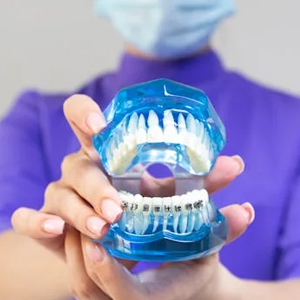 A dental jaw model with ozone