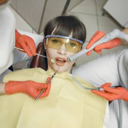 Patient afraid at the dentist